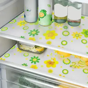 4-Piece Non-Slip Insulated Refrigerator Mats, Durable Eva Liners, Anti-Slip Dividers & Drawer Pads, Easy to Clean, Scratch-Resistant