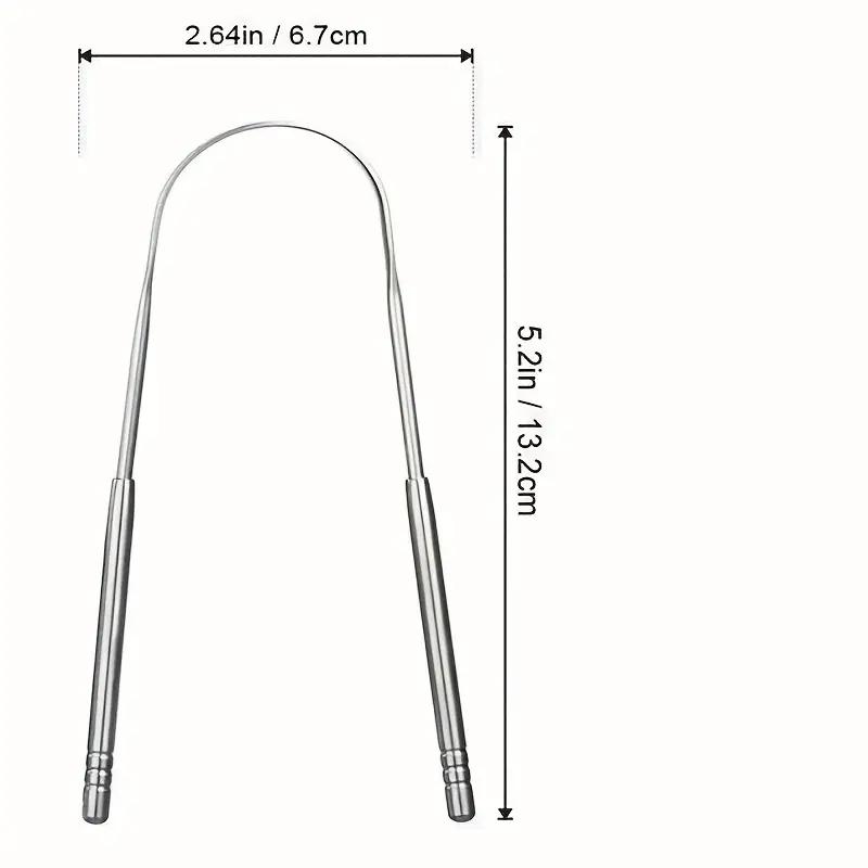 U Shaped Tongue Scraper, Stainless Steel Tongue Cleaner, Durable Oral Hygiene Care Tool, Tongue Scraping Tool For Fresher Breath