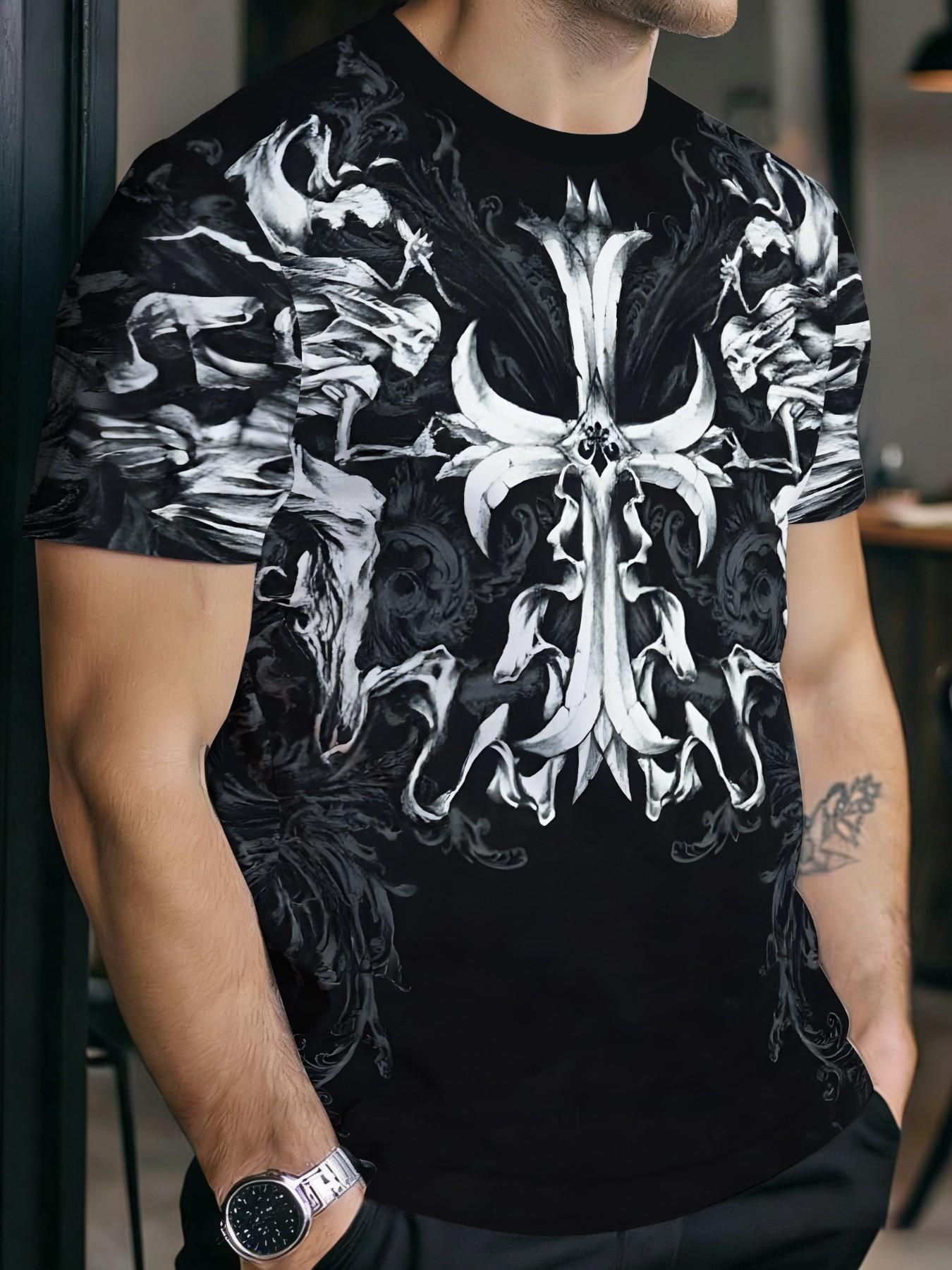 Men's Vintage Style Short Sleeve T-Shirt, Oversized Loose Fit, Breathable Pure Cotton, Casual Streetwear, Summer Fashion