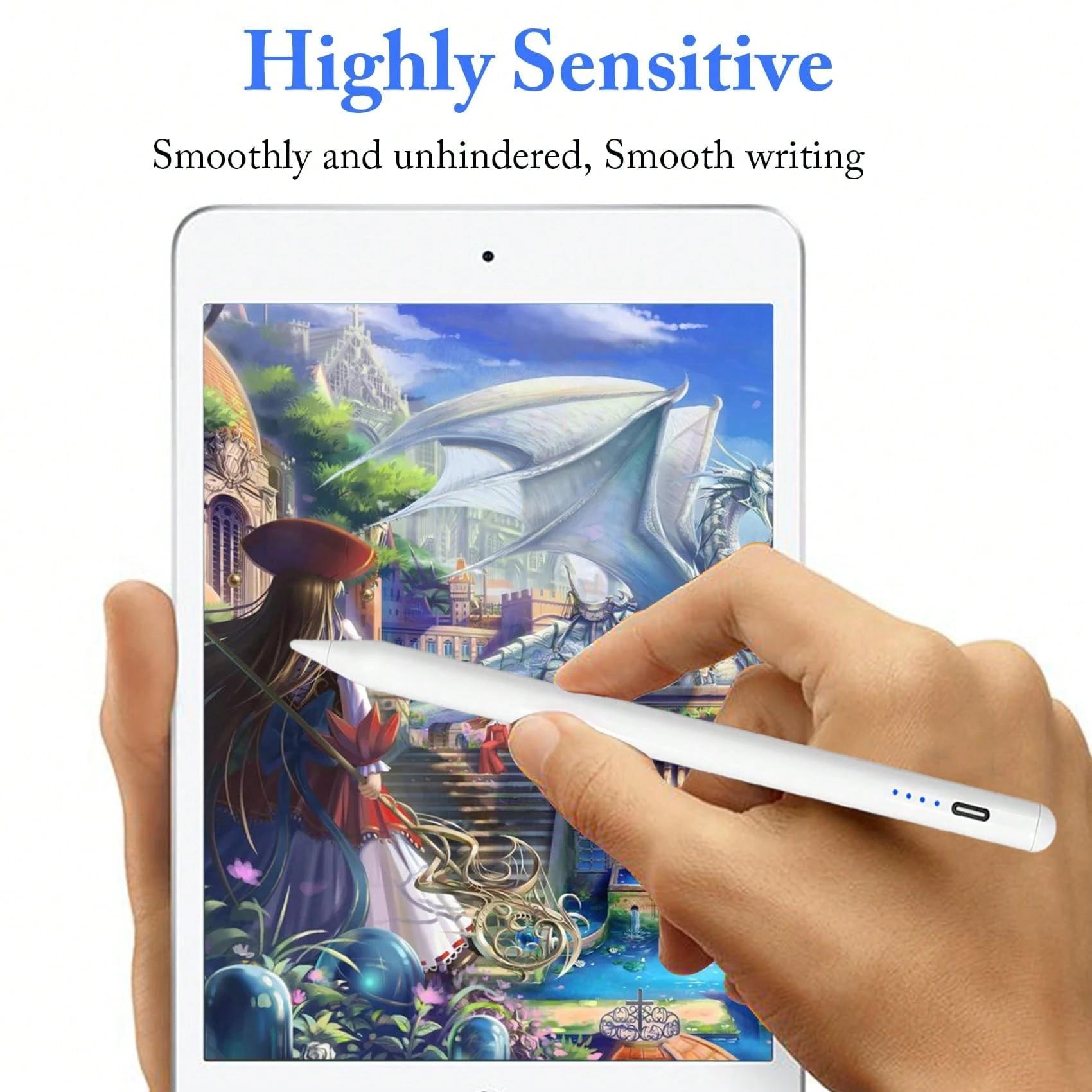 Universal Touch Stylus Pen, USB Rechargeable Stylus Pen, Precise Writing and Drawing Touch Screen Pen for Phones and Tablets, Touchscreen Pen