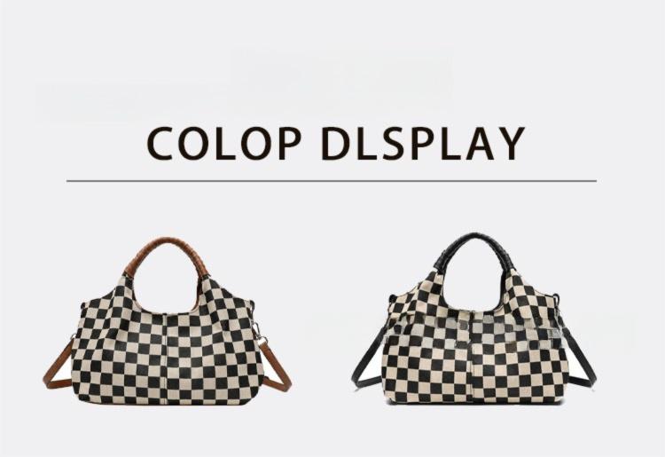 Viral Checkerboard Woven Hobo Bag, Old Money Quiet Luxury Shoulder Purse, 2-Color Casual Handbag with Detachable Strap