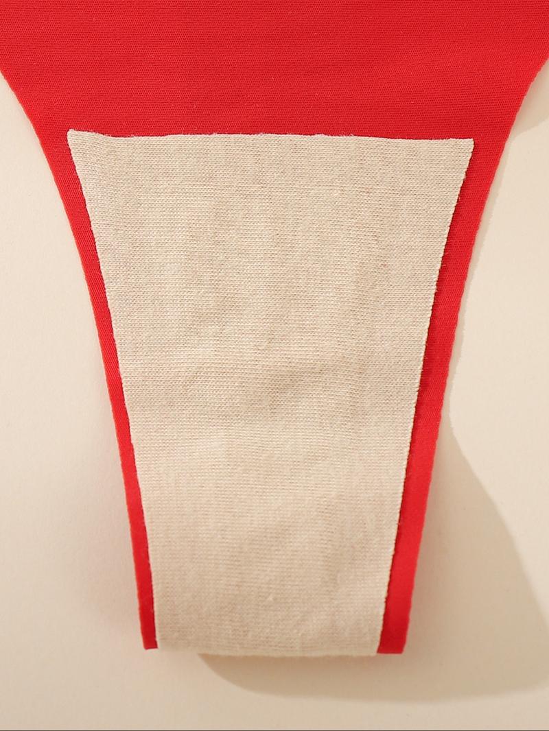 Women's Solid Color Thong, Soft Comfy Breathable Thong for Daily Wear, Women's Underwear for All Seasons, Soft Stylish Brief, Soft Stretch Briefs