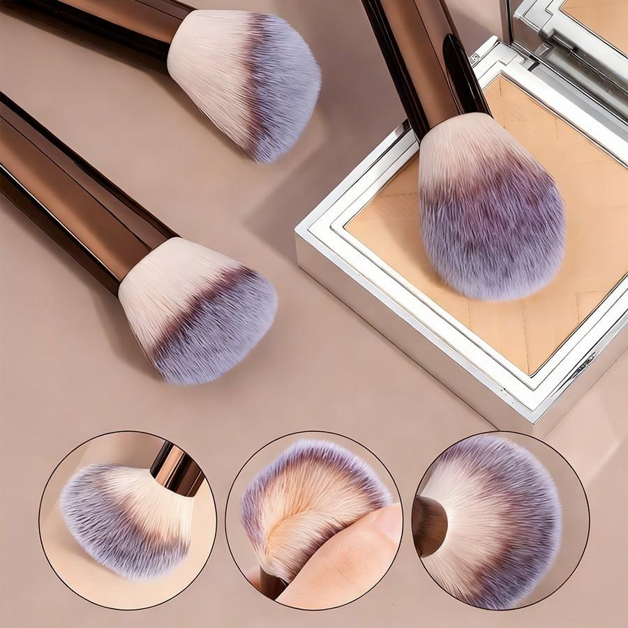 6-Piece Dual-Ended Makeup Brush Set, Cosmetic Brush Set, Two-In-One Multifunctional Foundation Contour Eyeshadow Blush Brushes, Premium Synthetic Hair Beauty Tools