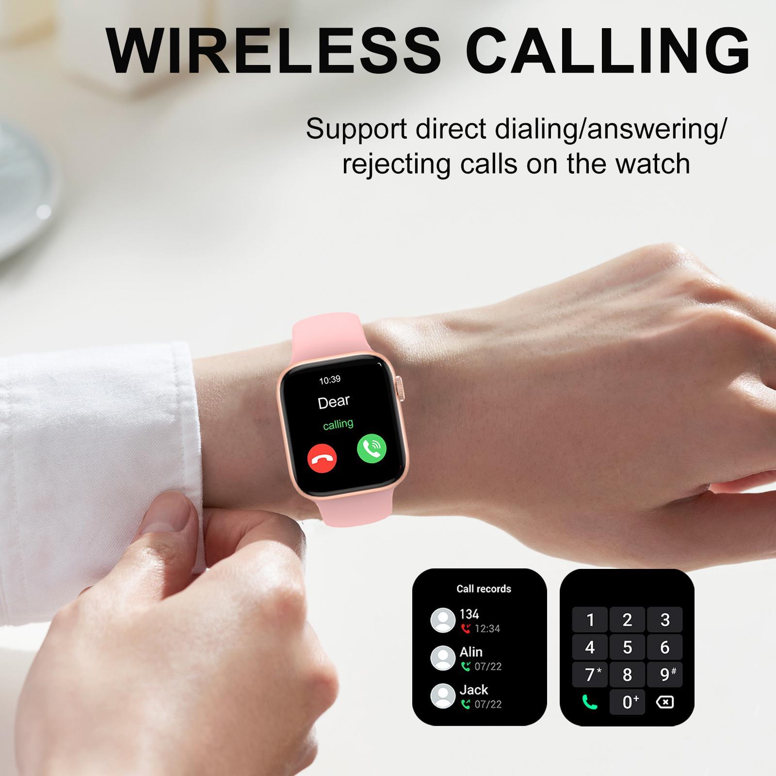 Multifunctional Smart Watch with Replacement Watch Band, Fashion Digital Watch with Phone Call & Music Control, Sports Watch for Women & Men