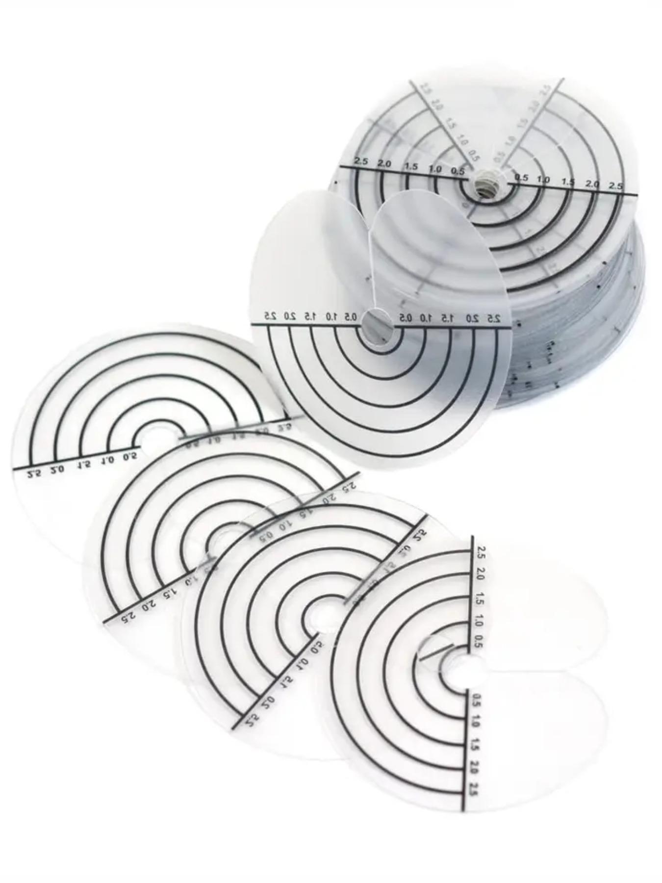 10 Piece Hair Extension Measuring Ruler, Transparent Scale, Professional Hair Division Tool, Salon Stylist Essential, Precision Measurement