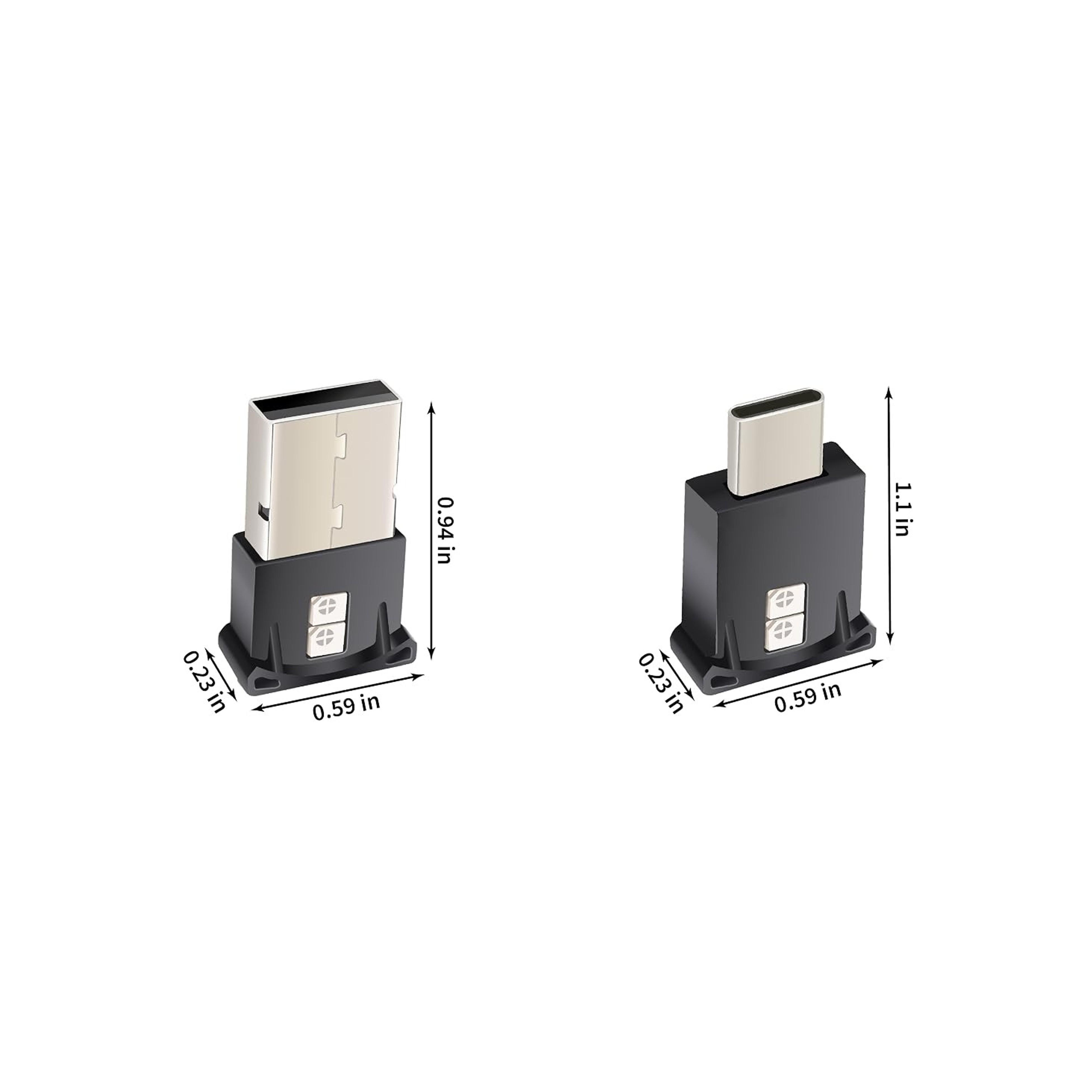 Mini USB LED Light - DC 5V Intelligent Interior Atmosphere Lamp, Plug-in, Adjustable Brightness, for Car, Laptop Keyboard, Home Office (Type C)Gift