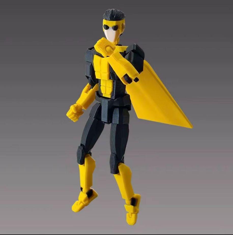 3D Printed Invincible Boy Titan13 T13 Dummy13 Multi-Jointed Movable Action Figure - Articulating Figurine, Collectible Figurine, Desktop Ornament Toy