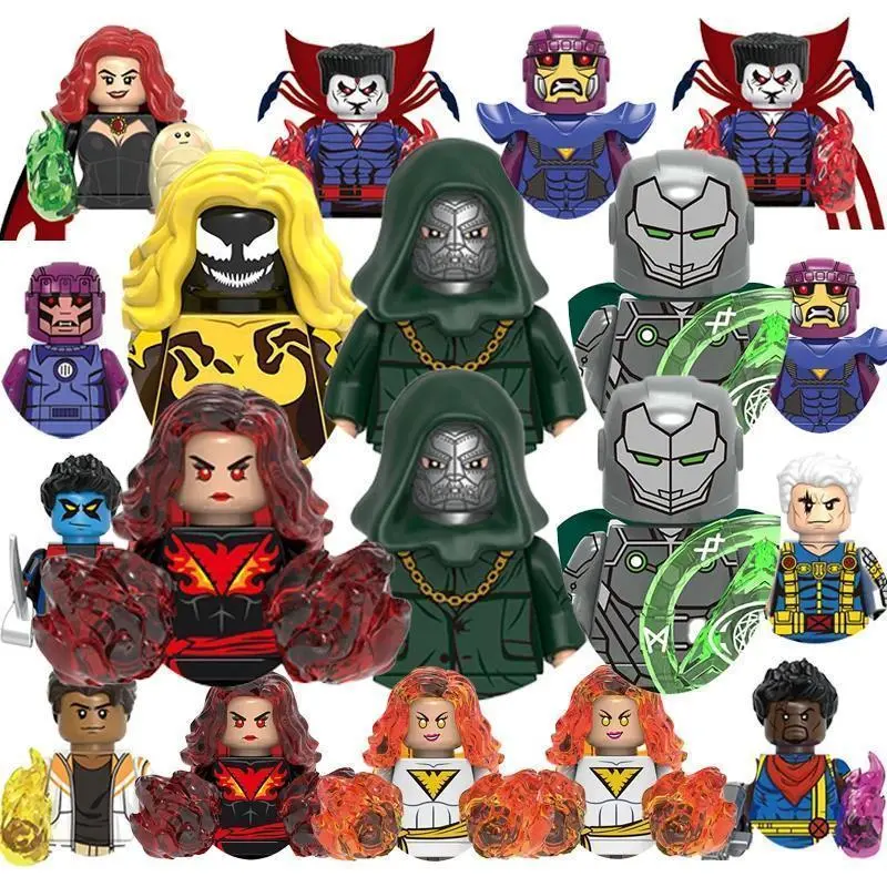 Worldl Legends Doctor Doom X-men Bricks Building Blocks Hela Mini Action Figures Bricks Wanda Educational Diy Toys Gifts