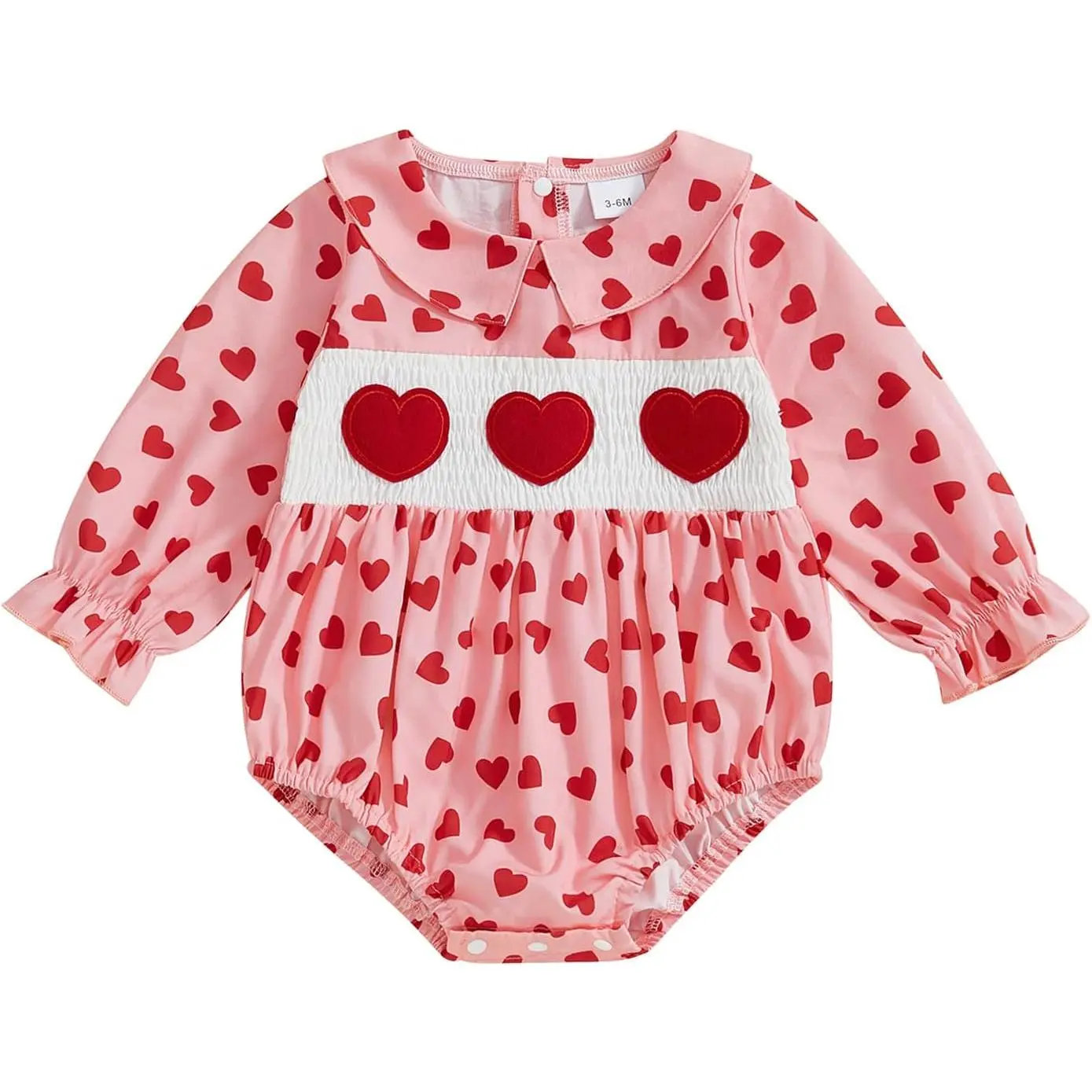 Baby Girl Christmas Outfit Santa Claus Bubble Romper Long Sleeve Embroidery Plaid Jumpsuit Cute Christmas Clothes
