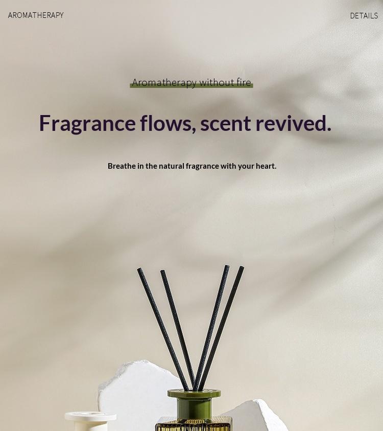 Creative Water Ripple Transparent Bottle Flameless Reed Diffuser Air Freshener Toilet Aroma