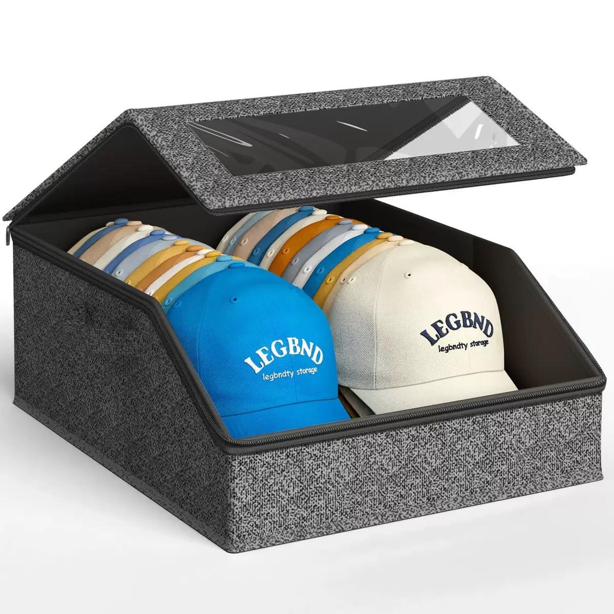 Multi - purpose Hat Storage Box - Large - Capacity Stackable Baseball Cap Organizer for Multifunctional Home Storage