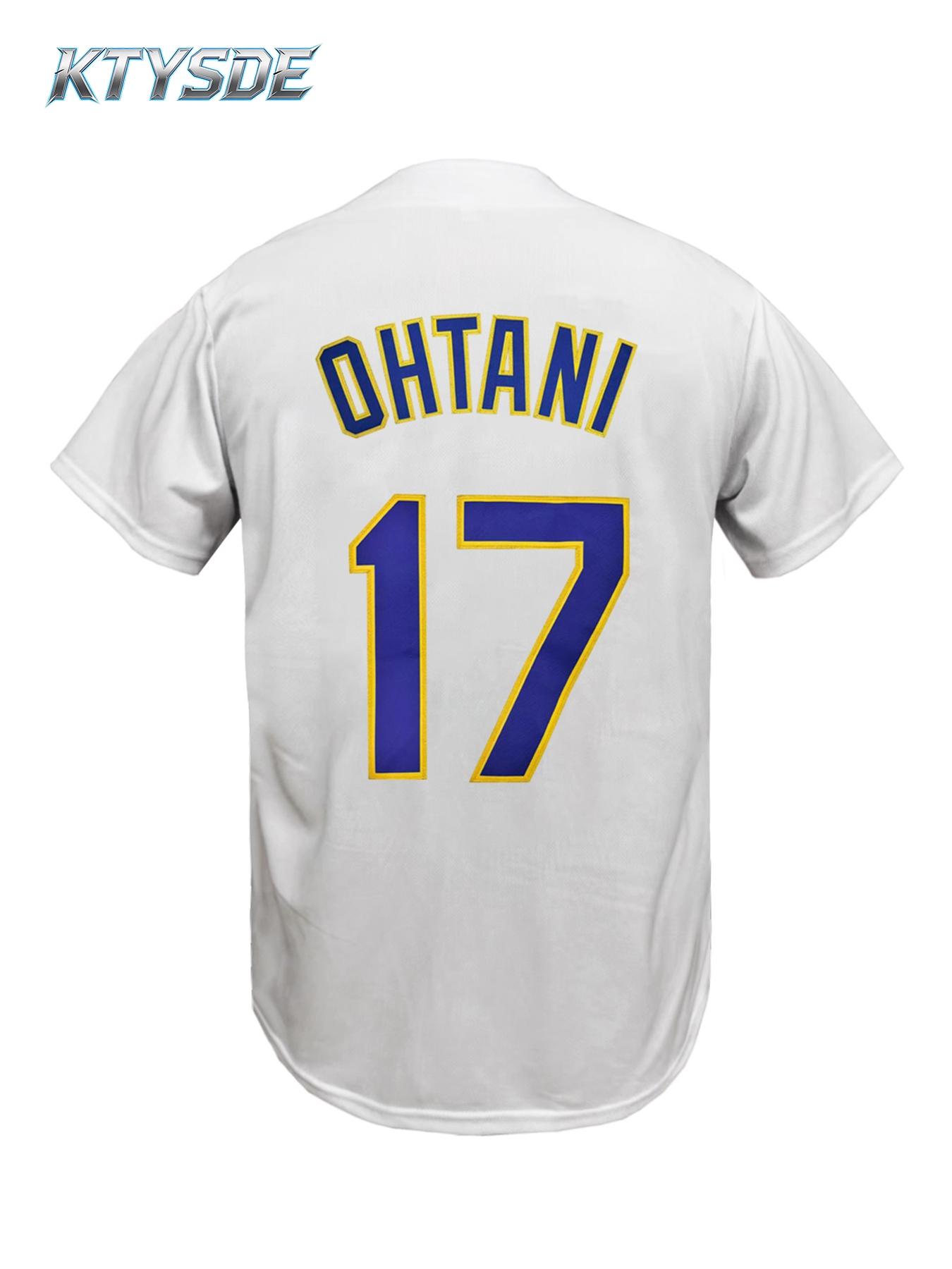 KTYSDE Men's #5 Los Angeles Stitched Baseball Jersey, Vintage Stitched Button Up Baseball Top, Quick Dry Athletic Shirt for Baseball Fans, Softball & Daily Outfit