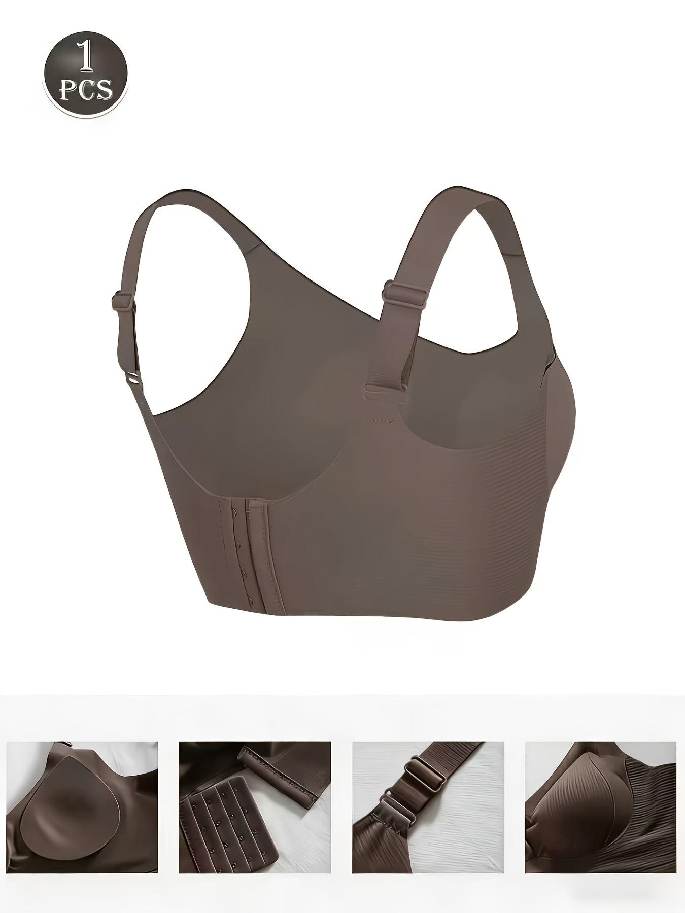 Women's Breathable Full-Coverage Adjustable Bra, No Steel Cup, Large Size, Suitable for Sports, Yoga, Running, 3 Pack, Wireless Sports Bras