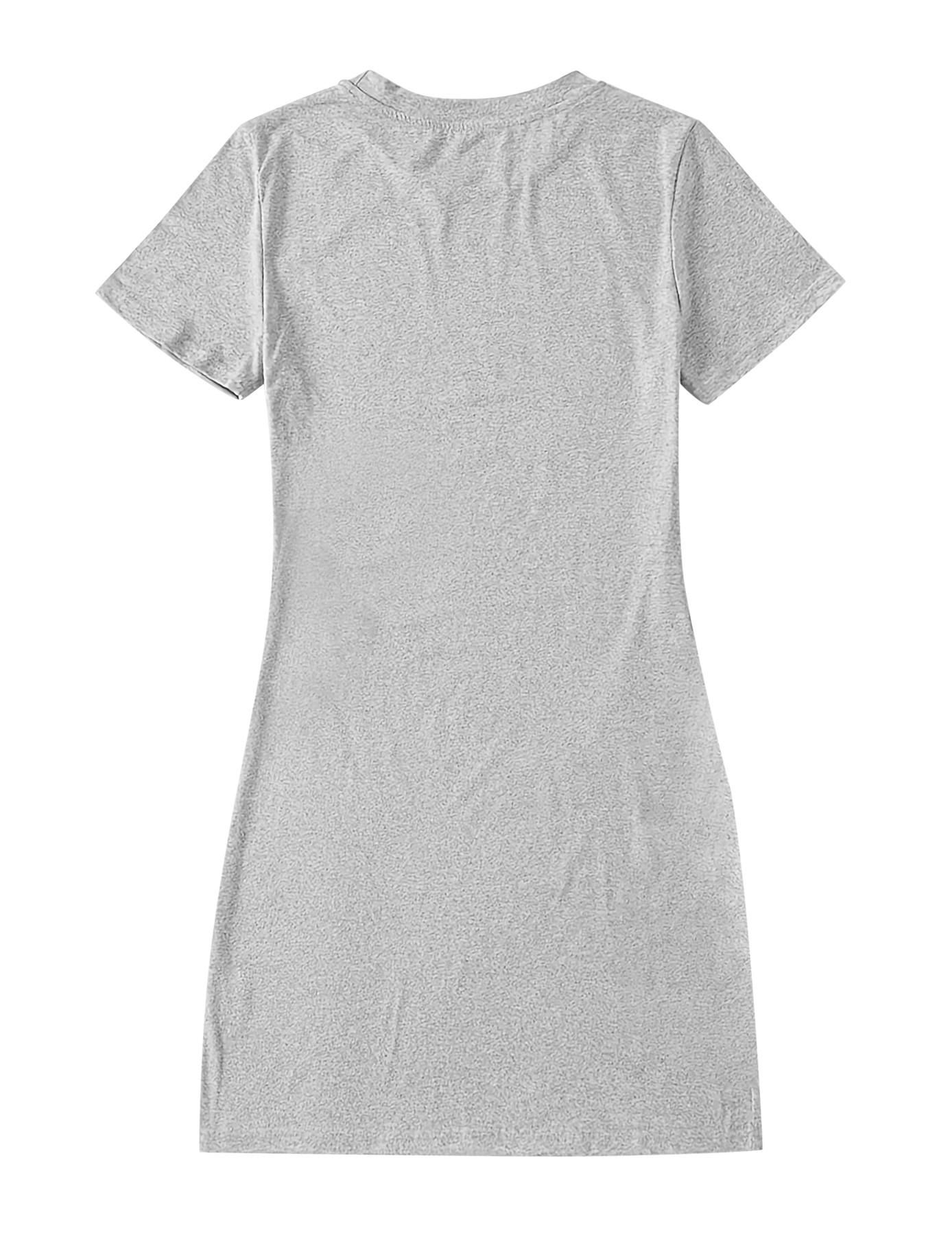 Stethoscope Heart T Shirt Dress for Women Short Sleeve Bodycon Mini Dresses Nurse Medical Graphic Tees Dress Casual Y2K Streetwear for Summer Daily Outings Going Out Party Vacation Comfy Soft Dress Multiple Colors Available