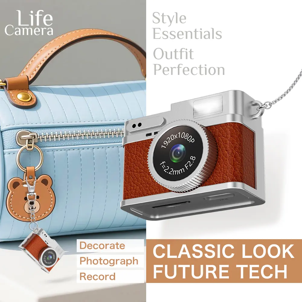 S150 Mini Portable Digital Camera With 8GB Memory Card, HD Pocket Small Camcorder For Vlogging Travel Student Daily Video Recording