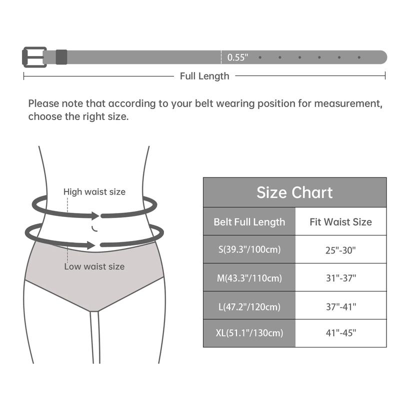 JASGOOD 4 Pack Skinny Women Leather Belt for Dresses Thin Waist Belt with Gold Buckle for Jeans Pants