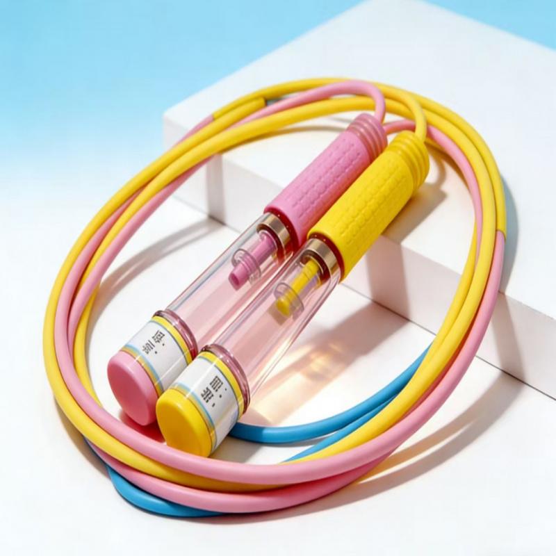Factory Direct Kids Jump Rope Double Bearing Transparent for Preschoolers Beginners Students PE Test Speed Training