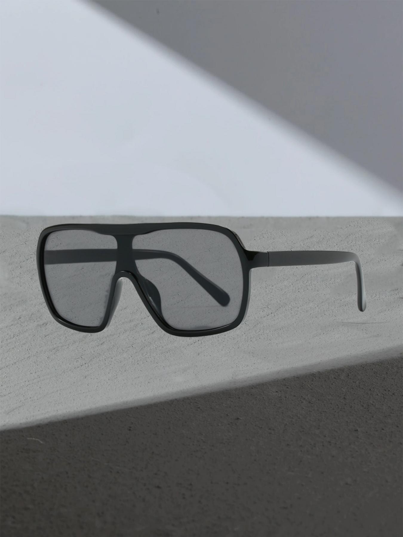 Square Frame Men's Sunglasses, Outdoor Sports Protective Glasses, Women's Cycling Sunglasses, All Seasons Casual Style