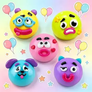NEW Smushers Squishy Cutie Toy ,Funny Face Curiosities Dog Face Swap Squishy Soft Moldable Multisensory Stress Relief for Anxiety Safe Maltose Material Portable Sensory Decompression Party Favors