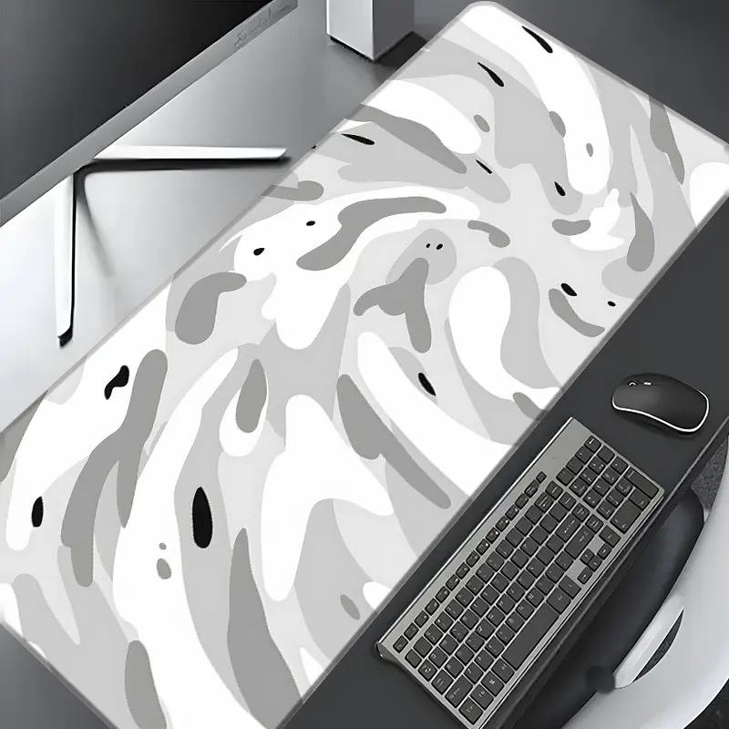 Abstract Pattern Mouse Pad, Large Gaming Mouse Pad, Aesthetic Desktop Decoration Protective Pad, Non-slip Lock Edge Work Pad, Multi-size Mousepad