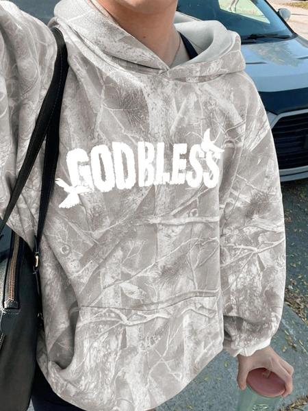 Jesus Is King Unisex Casual Hoodie, Branch Print Long Sleeve Pullover, Graduation & Back-To-School Wear, Fall Fashion Streetwear