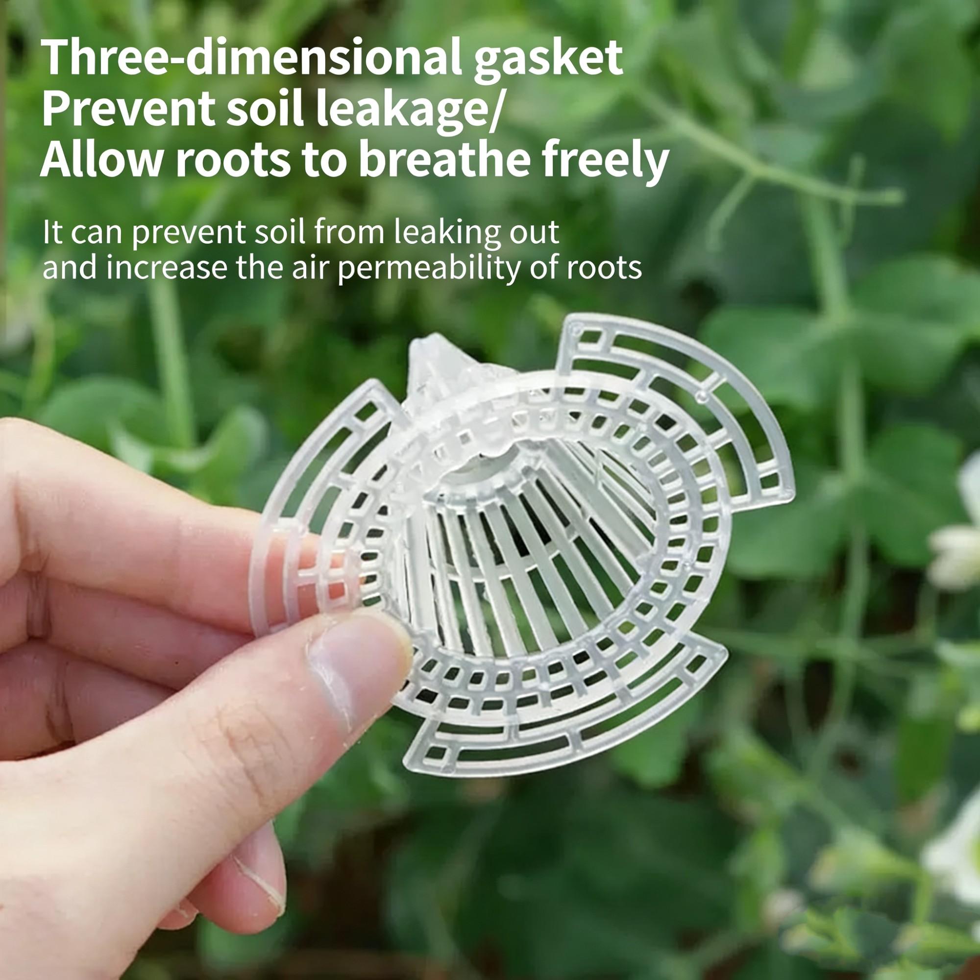 10Pack Cone Flower Pot Hole Mesh Pad,Upgraded Planter Bottom Grid Mat Mesh Hole Screens for Keeping Soil from Flowing- Breathable Gasket-Drainage Netting for Bonsai