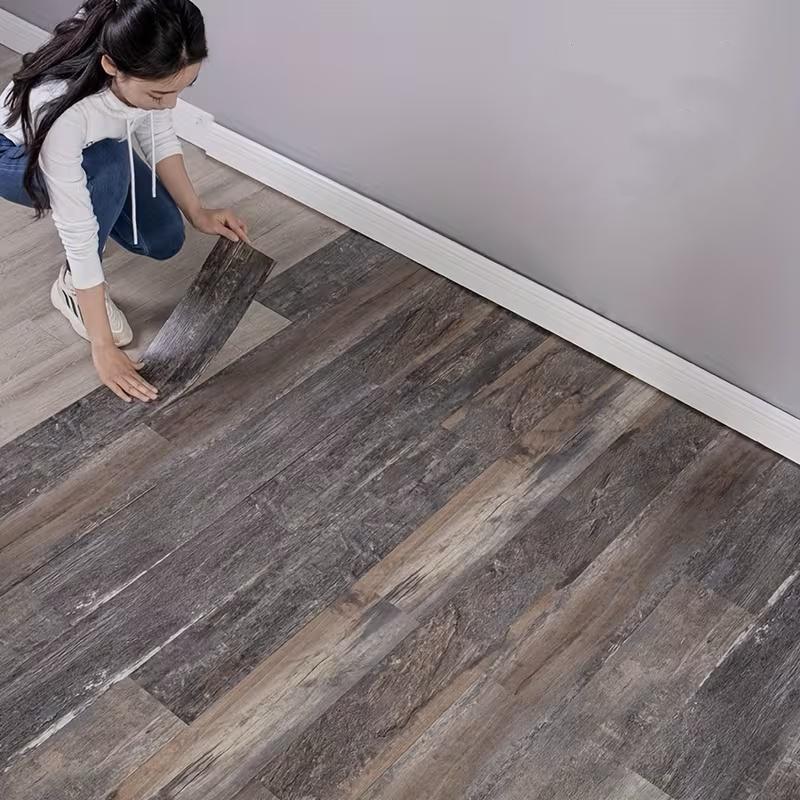 20/40 Self-Adhesive Vintage Wood Grain Waterproof Flooring Tiles - Easy to Peel and Stick, Durable PVC Floor,itable for Home Wall Decoration Renovation, Peel and Stick Floor, Kitchen Floor, Modern Home Decoration, Durable Floor, Floor Covering