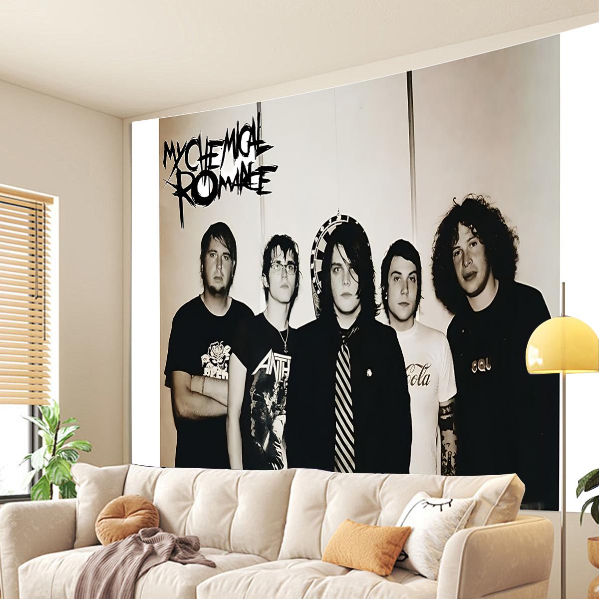 My Chemical Romance Tapestry, a horizontal decorative tapestry suitable for living room, bedroom, office or party decoration, the perfect gift idea, Home Bedroom Decor, wall decoration tapestry.