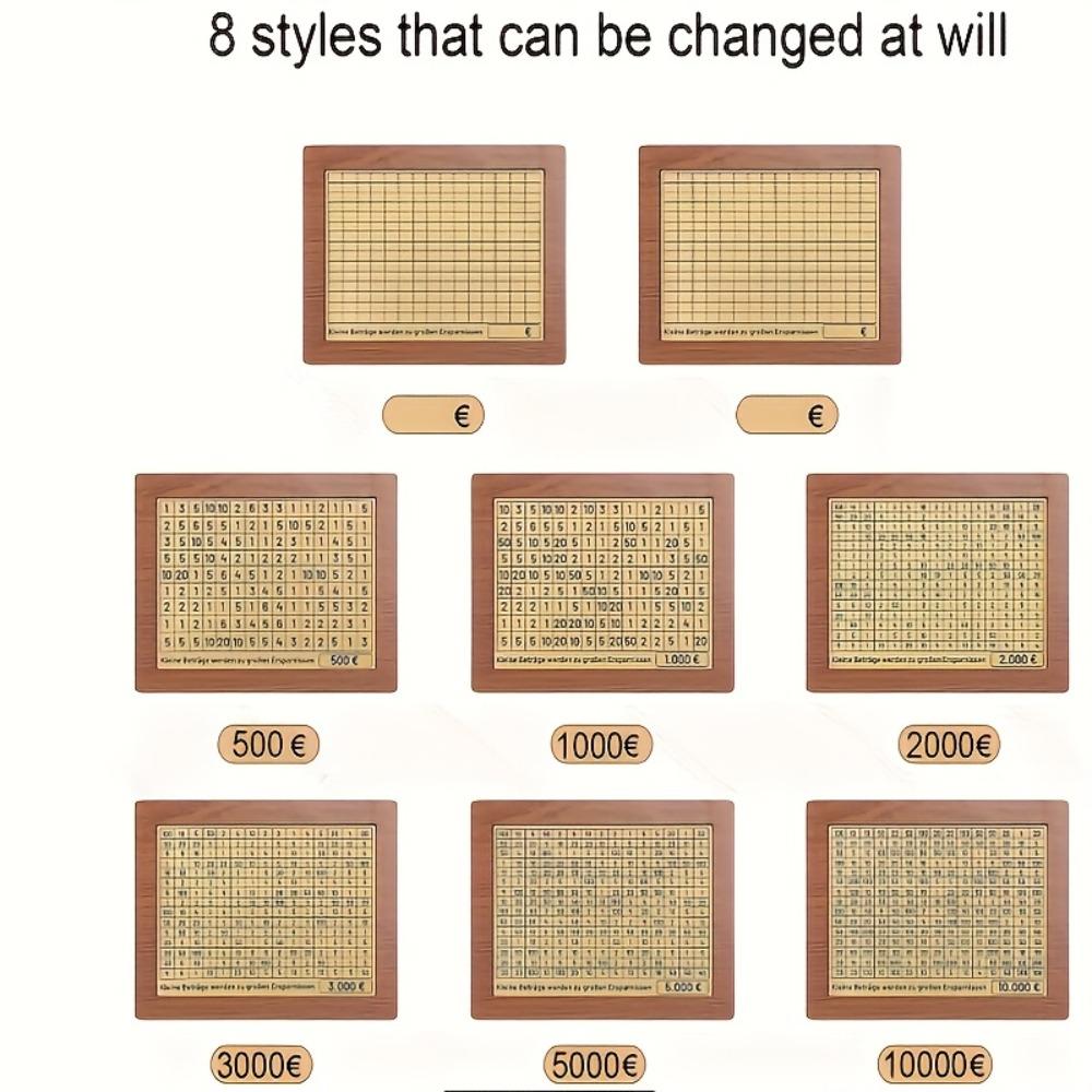 Creative DIY Money Saving Piggy Bank, Reusable Money Saving Box with Marker Pen, Home Ornament, Home Decor Accessory, Ideal for Home, Office, Dormitory & School #GLOBAL PICKS