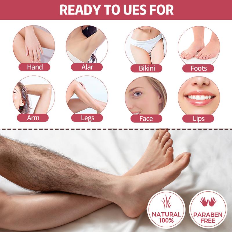 60 Pieces Set, Body Hair Removal Wax Strips, Portable Body Hair Removal Wax Strips, Wax Kit for Treating Ingrown Hairs, Suitable for Face, Underarms, Legs, Eyebrows, Beard.