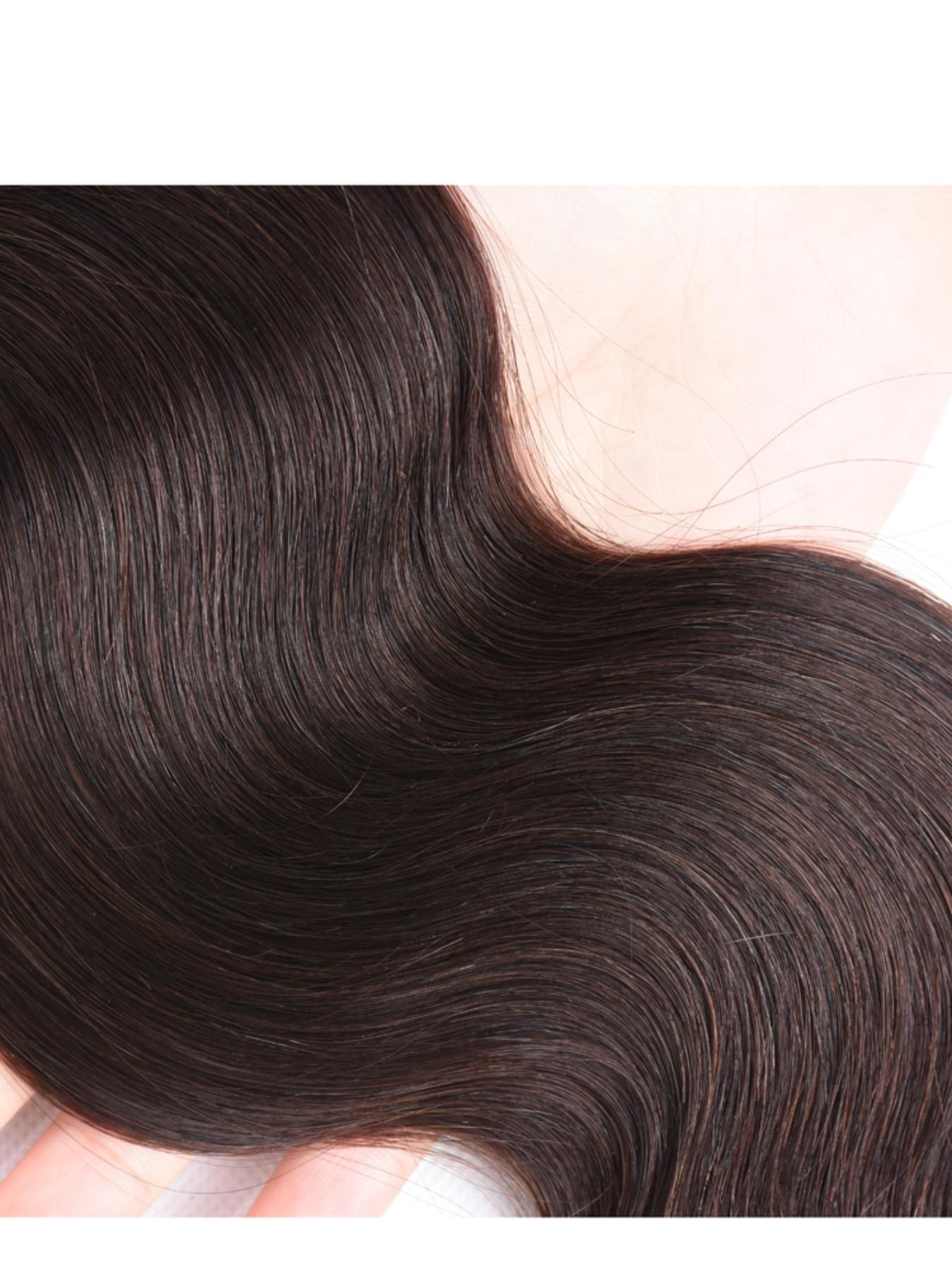 1PC 2#-BW 2# Dark Brown Body Wave Human Hair Bundle, Brazilian Hair Weave