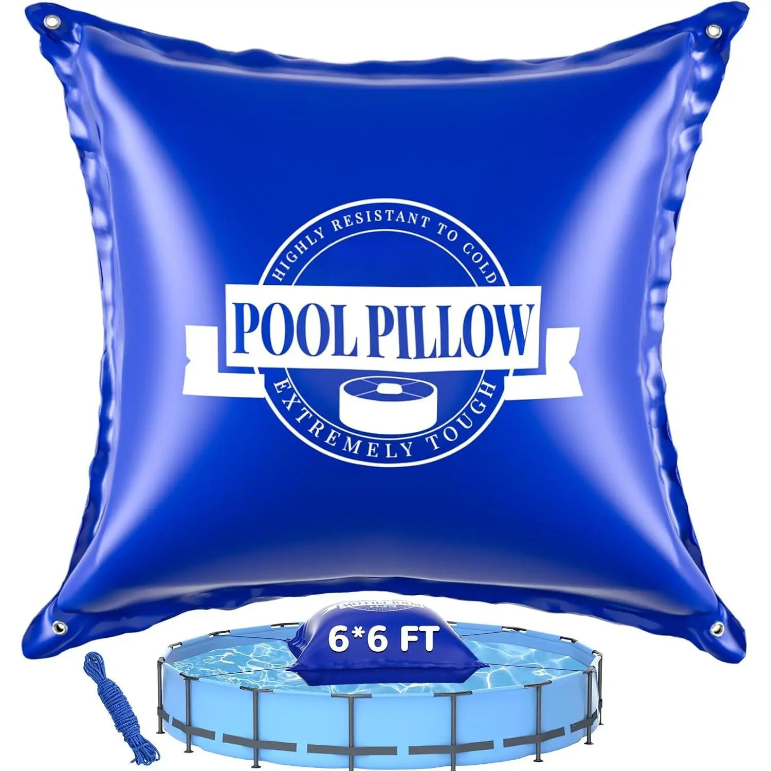 3 x 3 Ft Pool Pillows for Above Ground Pools, Cold-Resistant Air Pillow