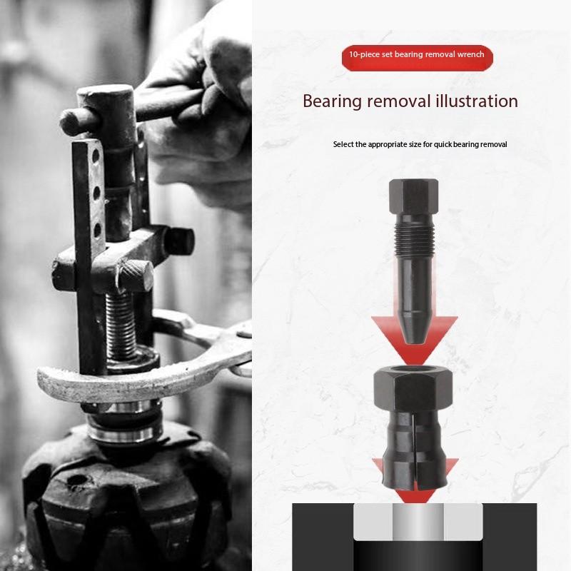 Adjustable Clamp Bearing Puller Tool, Universal Car & Motorcycle Repair Kit, Durable Clamping Solution for Bearings Gears Wheels, Hand Tools