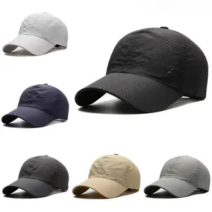 1/2Pack Men's Sunscreen Baseball Hat, Mesh Breathable Quick Drying Sports Cap, UV Resistant Adjustable Hat for Running, Cycling & Summer Outdoor Activities