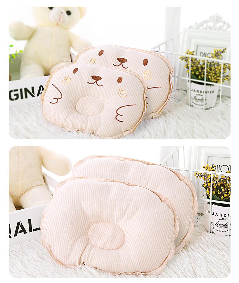 Soft Organic Cotton Baby Pillow for Newborn Comfort