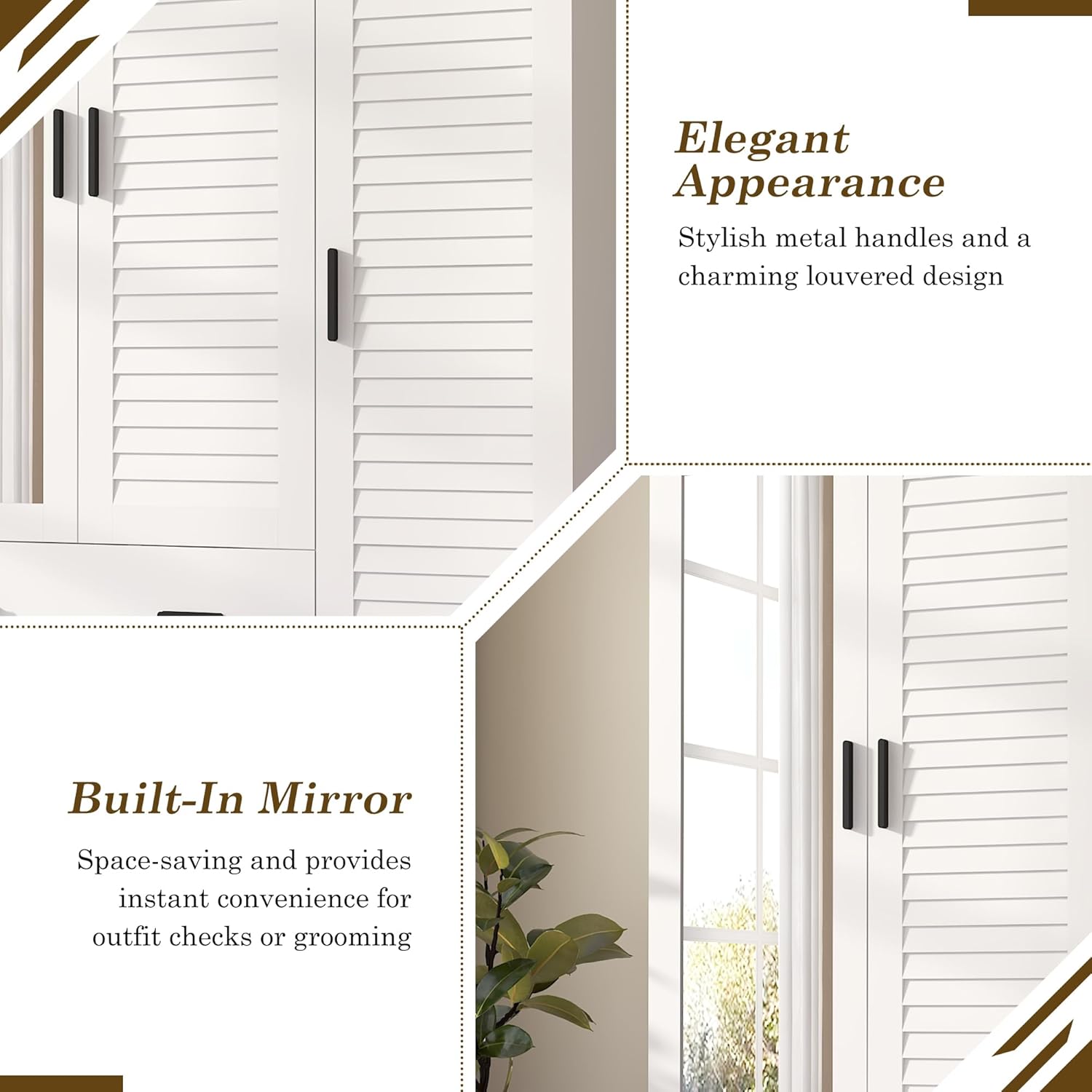 2/3/4 Door Armoire Wardrobe Closet Cabinet with Drawers and LED Lights, Multi-Tier Shelves, Hanging Rod & Louver Doors, Large Capacity Storage Wardrobe Armoire for Bedroom(Black/white) 2/3/4 Door Armoire Wardrobe Closet Cabinet with Drawers and LED Lights, Multi-Tier Shelves, Hanging Rod & Louver Doors, Large Capacity Storage Wardrobe Armoire for Bedroom(Black/white)