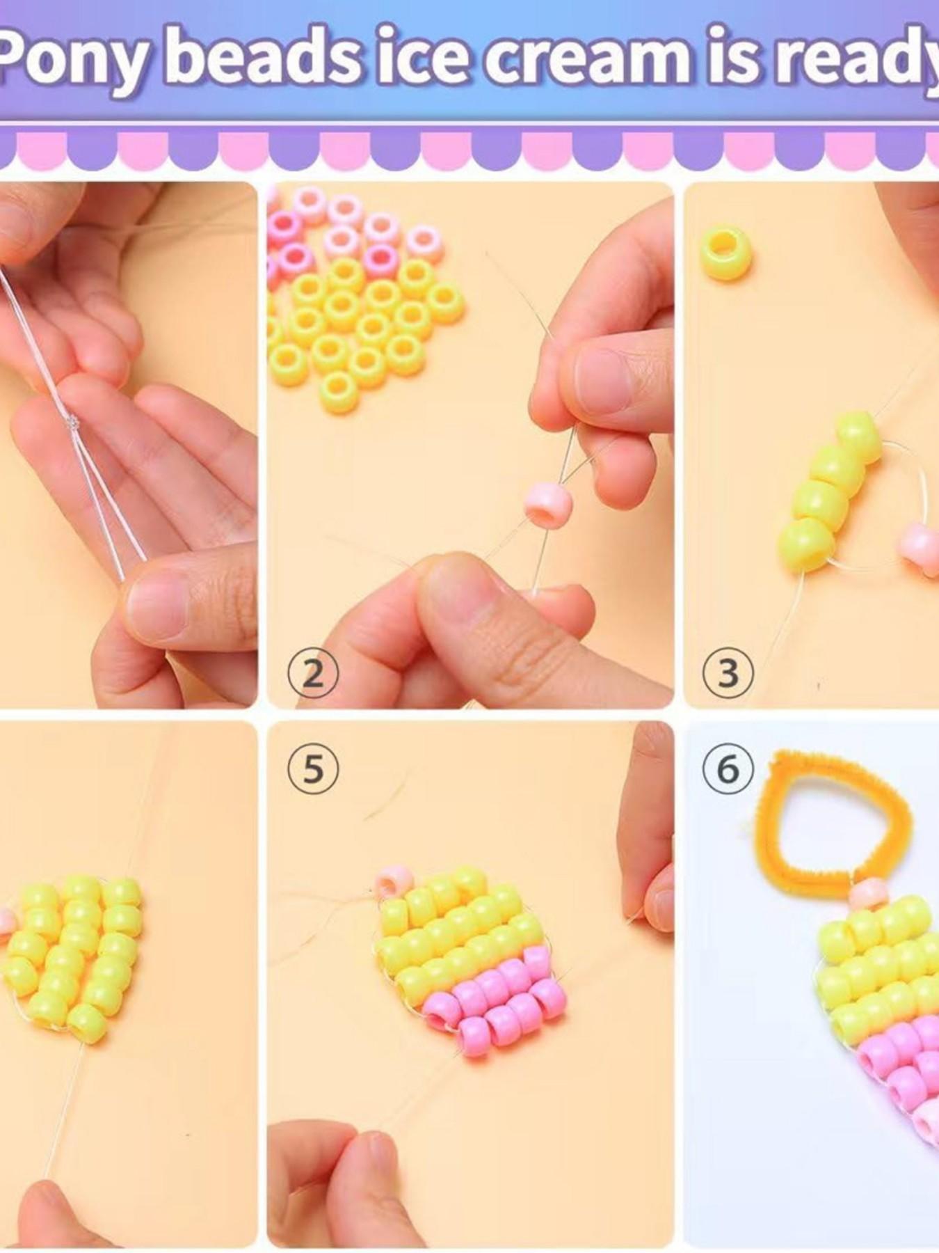 3900pcs 9mm Multicolor Pony Beads, Bucket Packaging, Portable Storage, Ideal for Friendship Bracelets, Keychains, Necklaces, DIY Jewelry Making