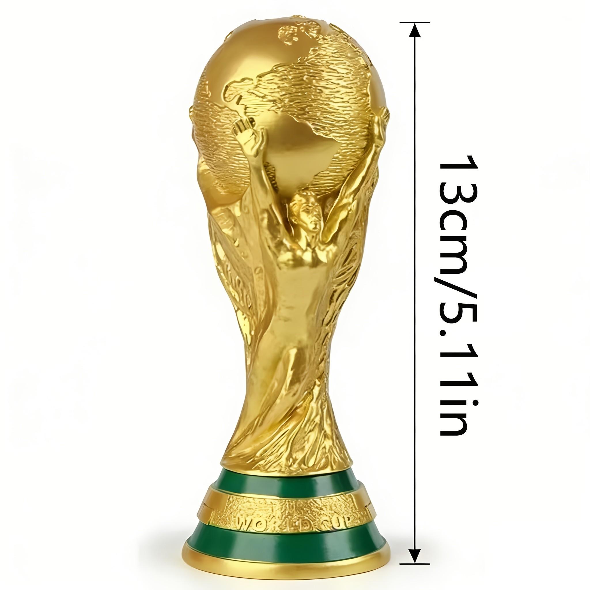 Resin Football Trophy Statue, 3D Collectible Soccer Decor, Durable Desk Ornament, Ideal for Sports Room, Fan Collection, Birthday Party Gift