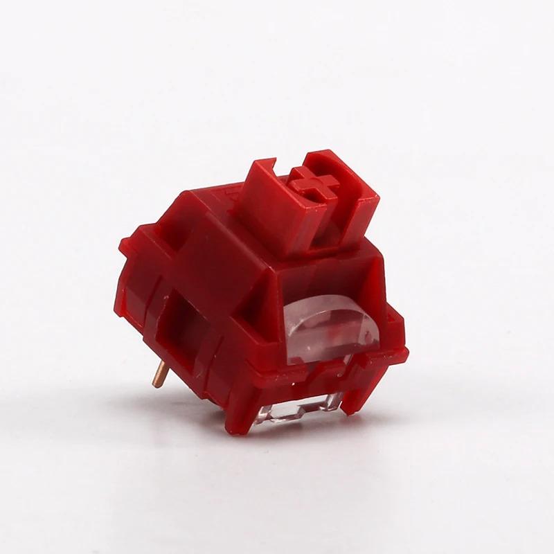 Flame Red Switch 45g Linear Pre-Lubed 5 Pins HotSwap Switches For Mx Gaming Mechanical Keyboard