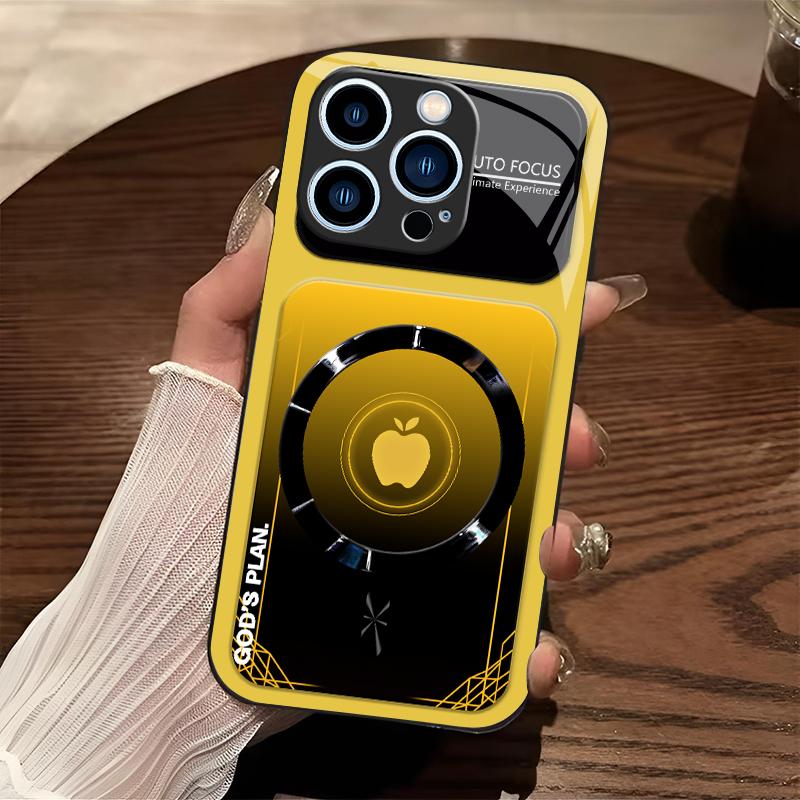 “God’s Plan” MagSafe phone case — neon cyberpunk faith magnetic cover for iPhone 14 Pro — 975