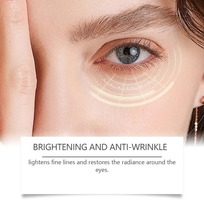 Castor Oil Eye Serum Anti-Wrinkle Remove Dark Circles Eye Bags Anti-Puffiness Lift Firm Ball Massage Moisturize Nourish Eye Care