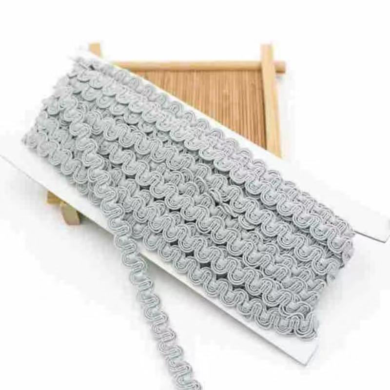 Multicolor S-Shaped Wave Trim Ribbon, 10m Long X 1cm Wide, Ideal for Clothing Curtains Pillows Sofa Edging Sewing Supplies