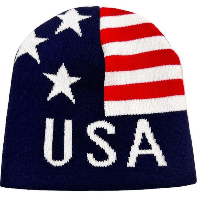 USA & UK Flag Beanie Hat – Winter Warm Knitted Skull Cap for Men & Women (3 Styles)
