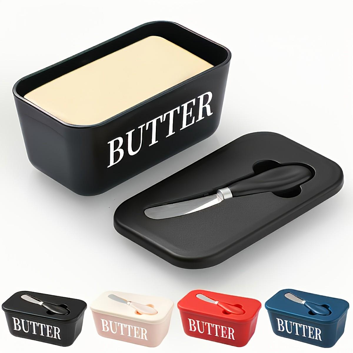 Butter Dish Set with Lid, Leak-Proof Seal, Leakproof Container, Freezer-Safe, Easy-Clean Surface, Ideal for Kitchen Baking or Gifting, Perfect for Home, Weddings, Camping, and Outdoor Activities, Great Gift for Thanksgiving and Christmas