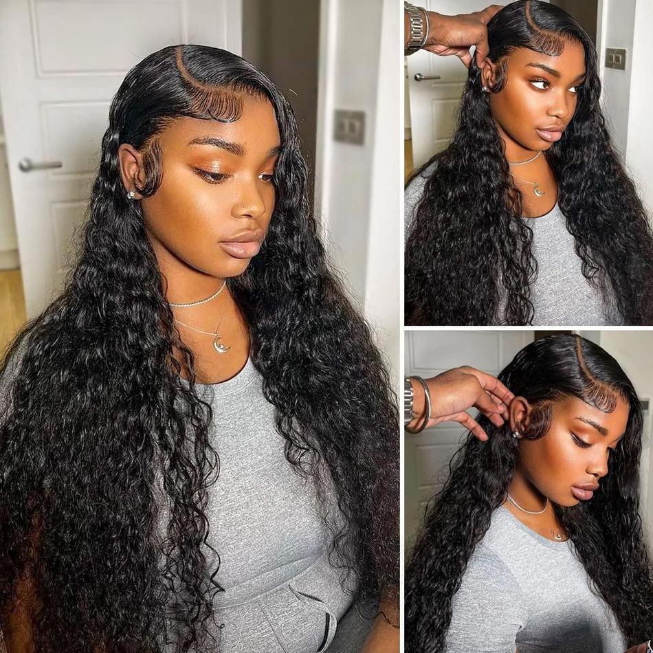 Bling Hair Deep Wave Lace Frontal Wigs 13x6 13x4 Hd Transparent Lace Frontal Human Hair Wigs For Women Curly Wave Human Hair Lace Front Wigs 180% Density TikTokShopHolidayHaul