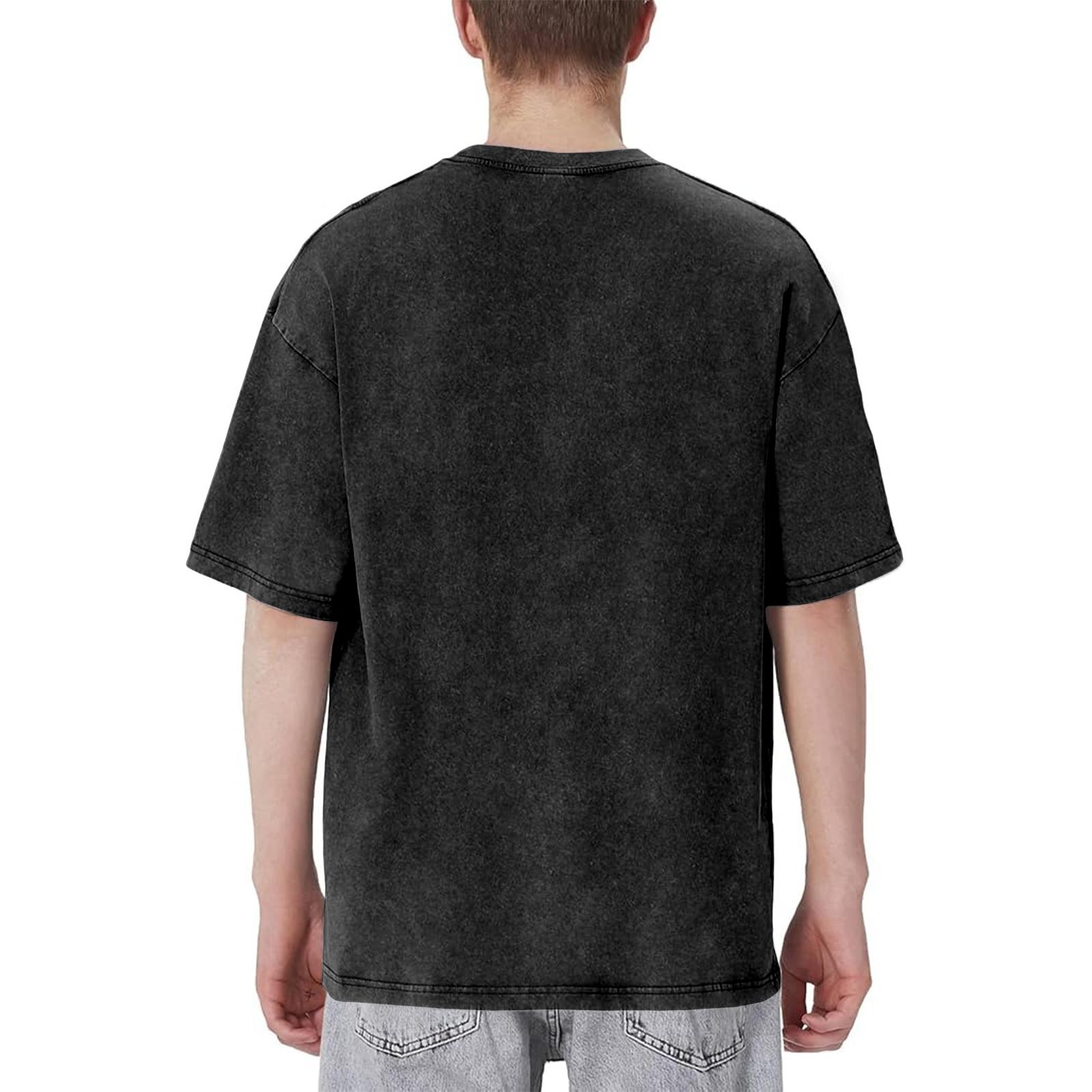 2000s Cosmic Villain Conquest Inspired Graphic Tee Invincible Viltrumite Empire Comic Vintage Washed Black Heavyweight Cotton Top Double Sided Front And Back Print Retro Y2K Streetwear Loose Fit Casual Apparel Trendy Daily Outdoor Unisex Fashi shirt