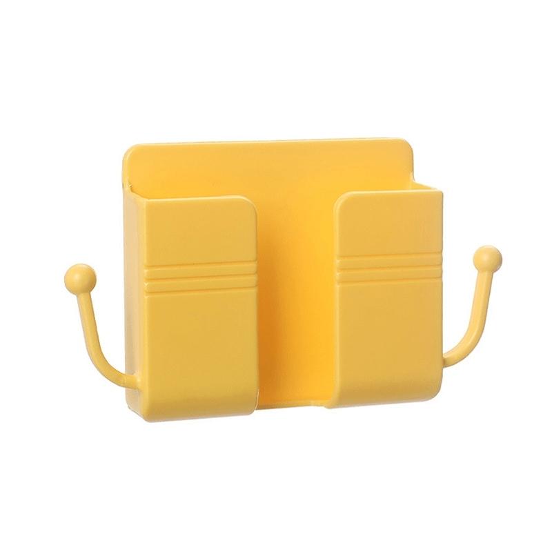 Wall Mounted Phone Charging Storage Box, TV Air Conditioner Remote Control Board Storage, Home Organization Rack, 1pc