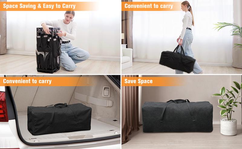 Foldable Baby Playpen,Collapsible Playpen for Babies and Toddlers, Extra Large Foldable Playpen for Baby with gate, Baby Activity Center with Fence, Travel Play Pen (Black/Grey 51"×51"/59"×71")