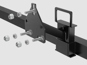 Nilight Spare Tire Carrier Mount Stake Pocket Boat 3-Nuts Trailer Bracket Utility Trailer Accessories Fits 4 & 5 & 6 Lugs Trailer Wheels on 4" 4.5'' 4.75'' 5'' 5.5''and 6'' Bolt Patterns 150 Lbs Outdoor Vehicle dealsforyoudays