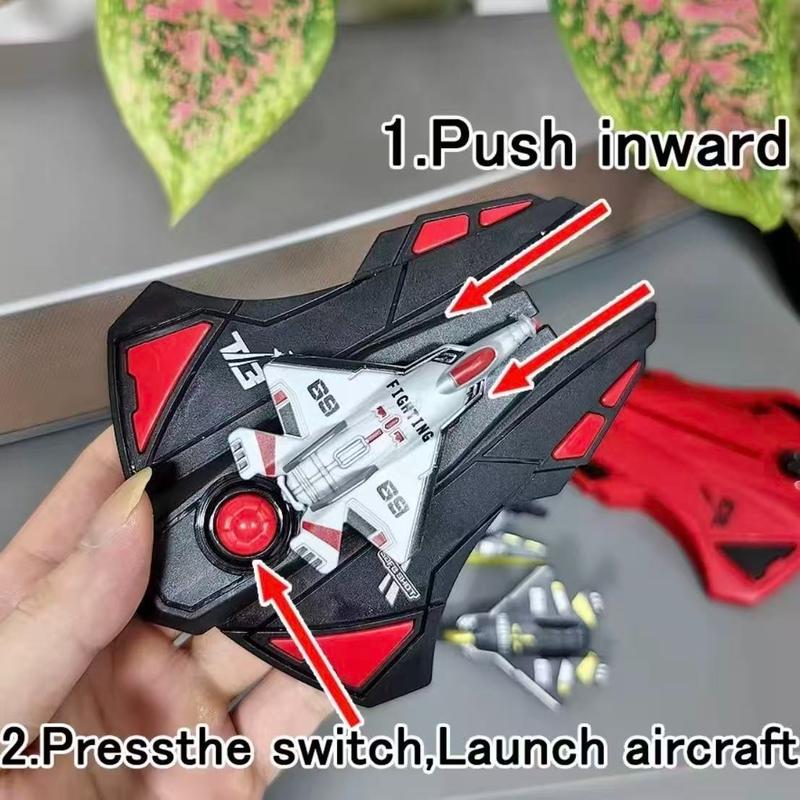 Launchable Flying Toy Manual Launcher Model Military Series, Parent-Child Interaction Dual Player Battle Plane Gift Launchable Flying Toy Manual Launcher Model Military Series, Parent-Child Interaction Dual Player Battle Plane Gift